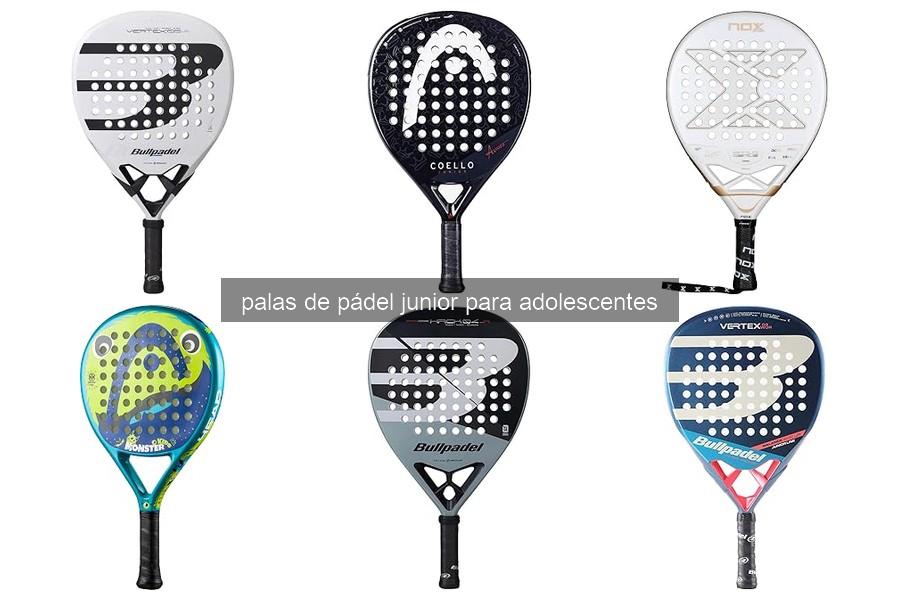 Características clave de palas de pádel junior para adolescentes