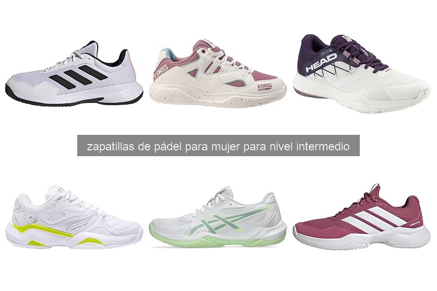 Características clave de zapatillas de pádel para mujer intermedias
