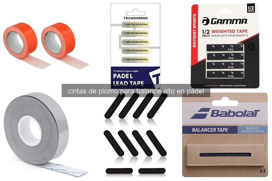 Cintas de Plomo para Balance Alto en Pádel: ¿Qué Son?