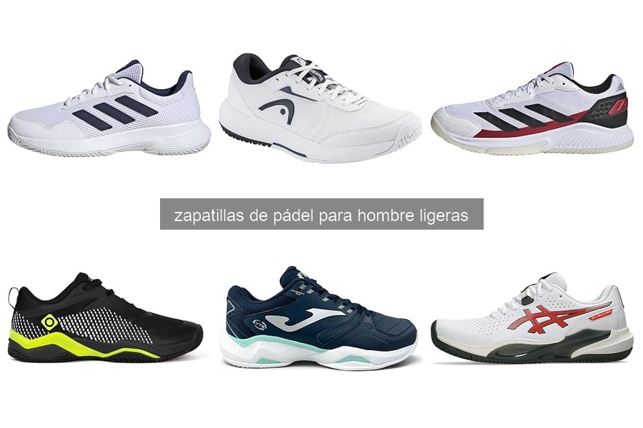 Cómo elegir zapatillas de pádel ligeras para hombres