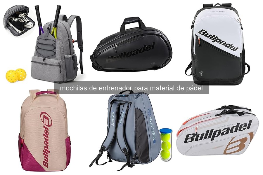 Cómo organizar el material de pádel en una mochila de entrenador