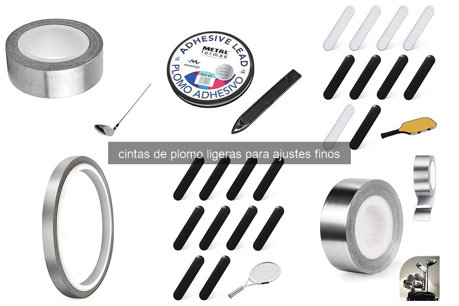 Guía para elegir la mejor cinta de plomo ligera para tu pala