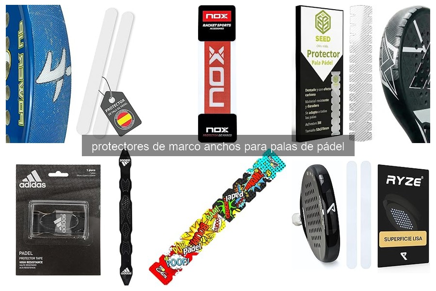 Guía para instalar un protector de marco ancho en palas de pádel