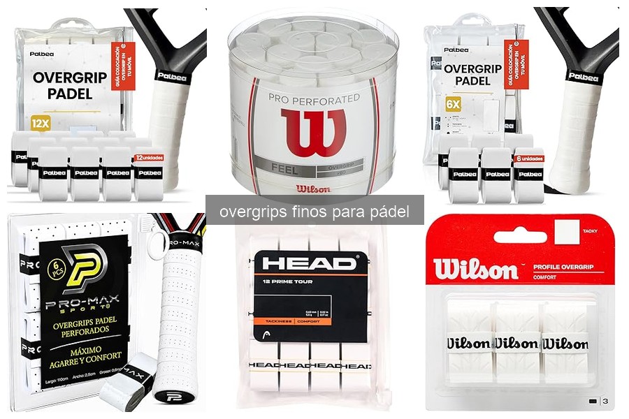 Mejores overgrips finos para jugadores de pádel en 2026