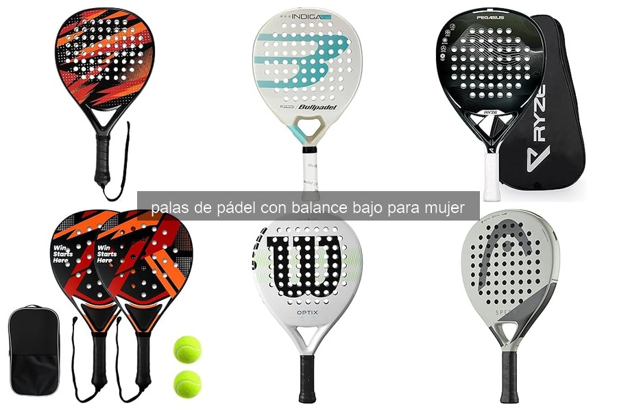 Mejores palas de pádel con balance bajo para principiantes