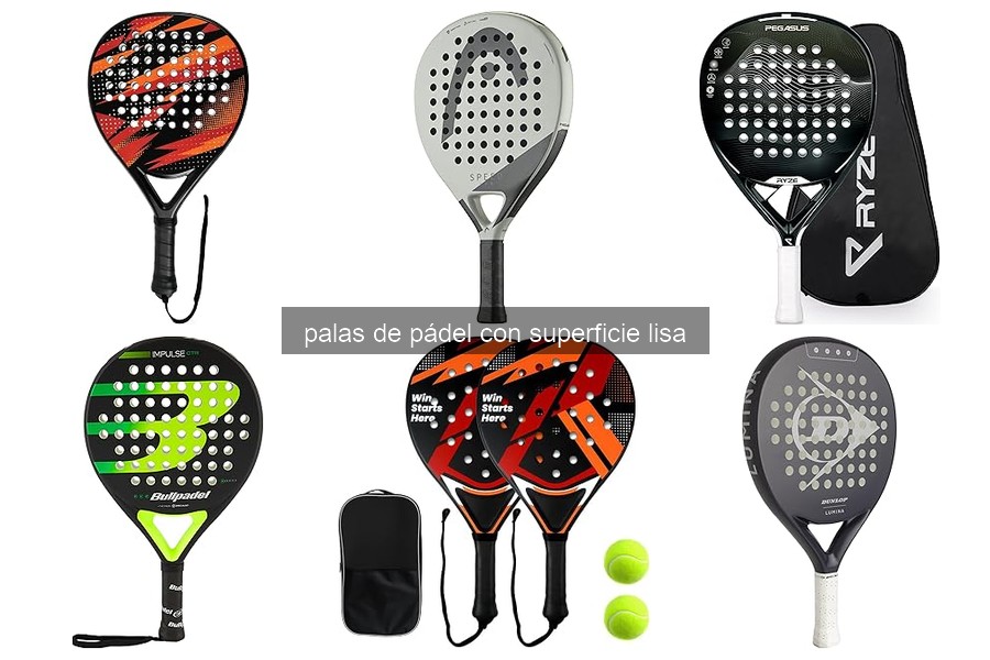 Mejores palas de pádel con superficie lisa: comparativa 2026