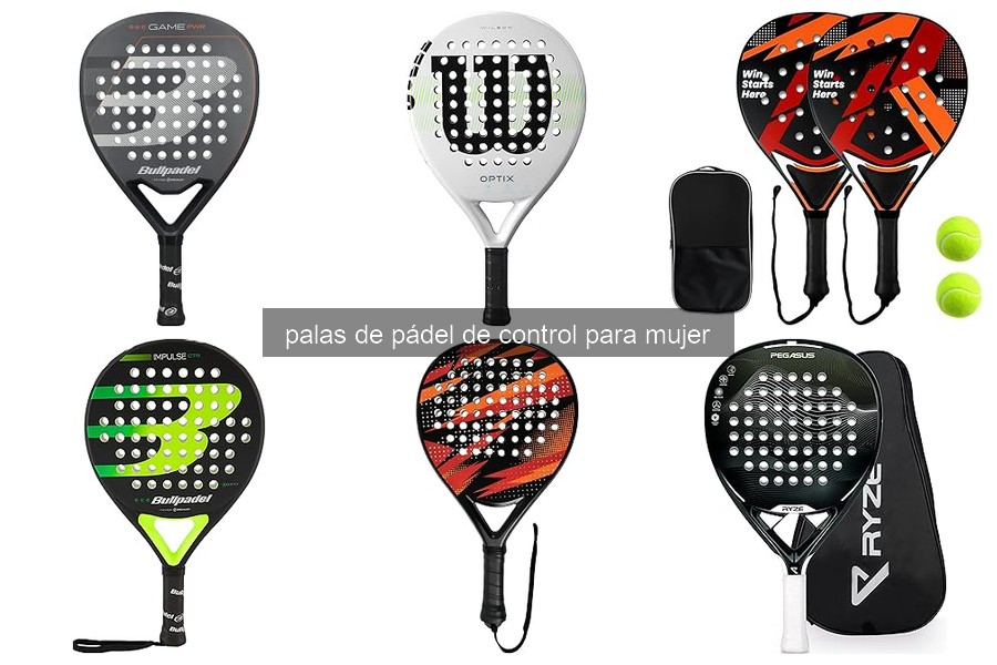 Mejores palas de pádel de control para mujer en 2026