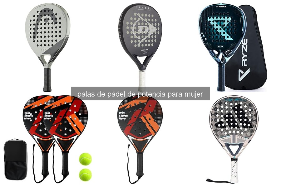 Mejores palas de pádel de potencia para mujer en 2026