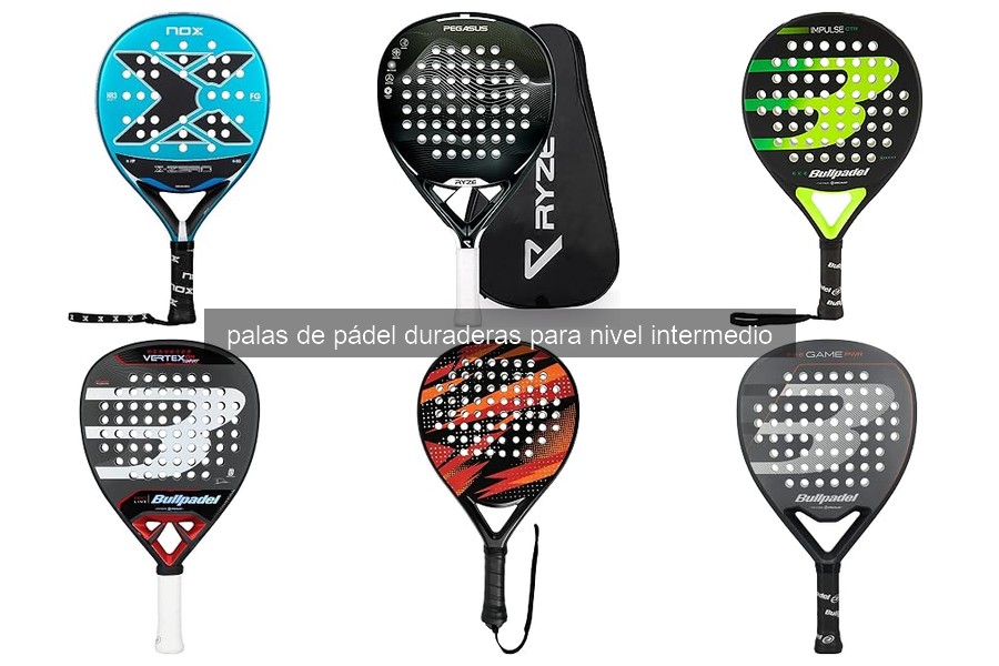 Mejores palas de pádel duraderas para jugadores intermedios 2026