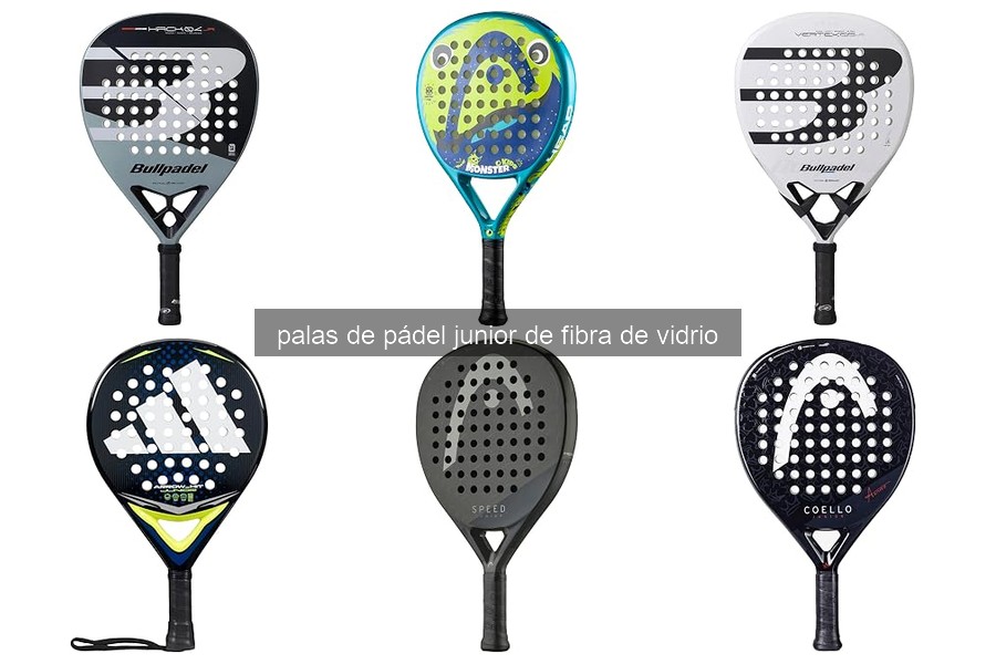 Mejores palas de pádel junior de fibra de vidrio en 2026