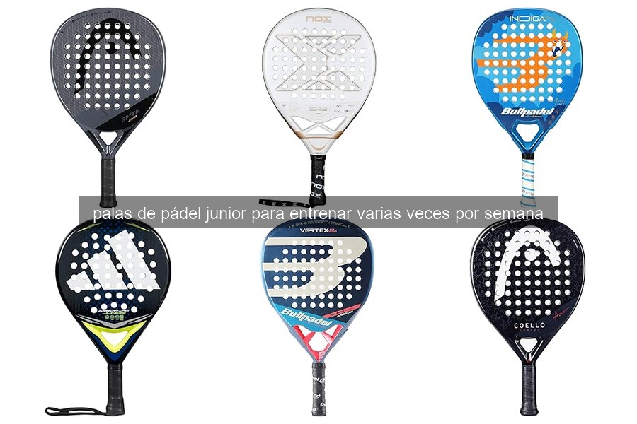 Mejores palas de pádel junior para entrenar en 2026