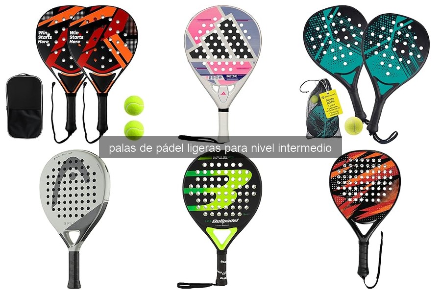 Mejores palas de pádel ligeras para jugadores intermedios 2026