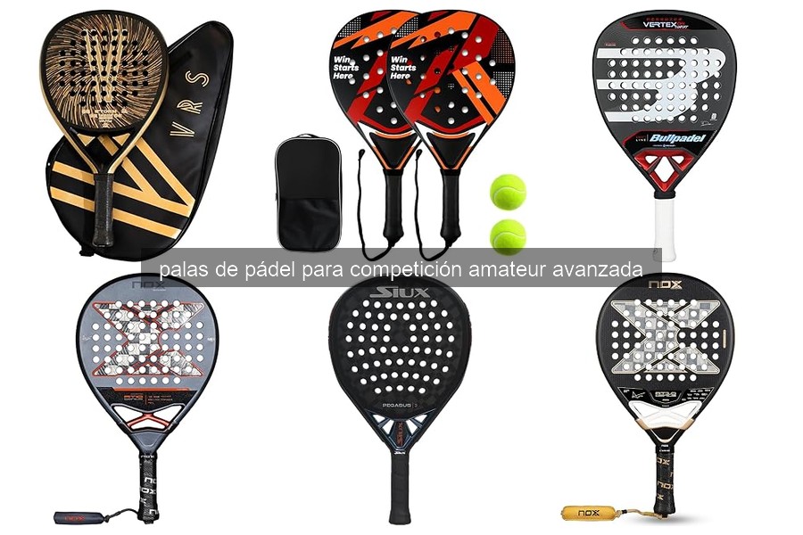 Mejores palas de pádel para competición amateur avanzada 2026
