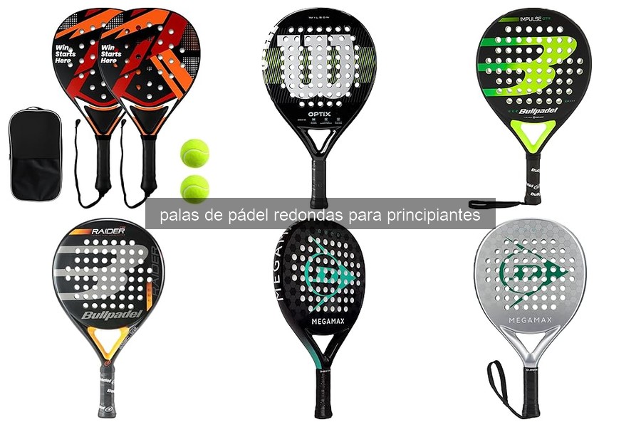 Mejores palas de pádel redondas para principiantes en 2026