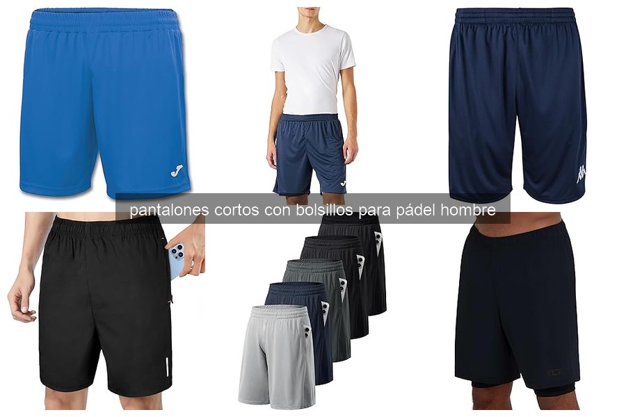 Mejores pantalones cortos con bolsillos para pádel hombre