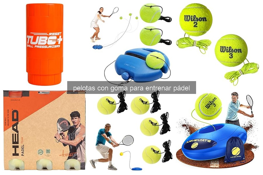 Mejores pelotas con goma para entrenar pádel 2023