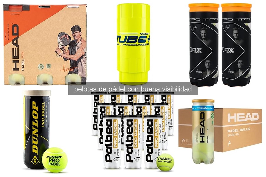 Mejores pelotas de pádel con buena visibilidad en 2026