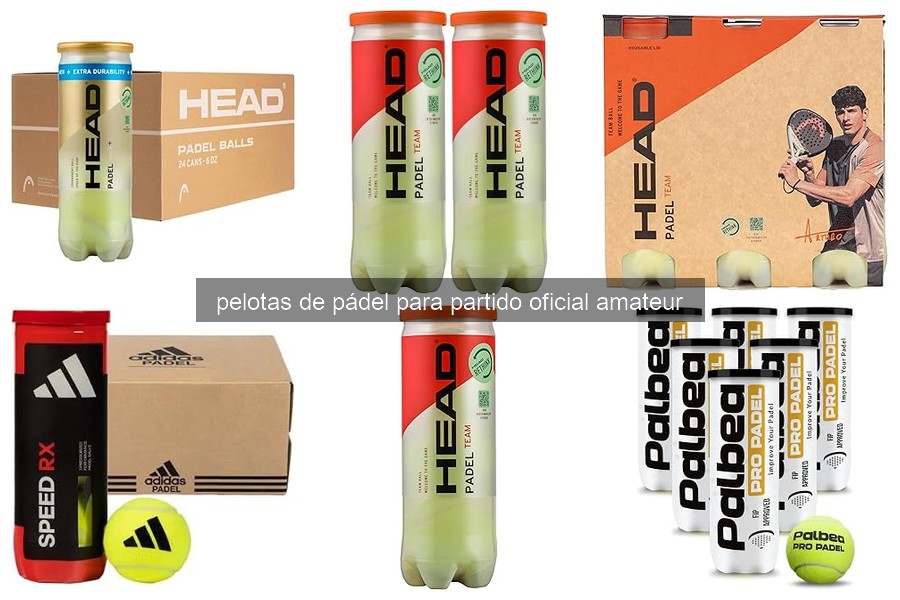 Mejores pelotas de pádel para amateurs en competiciones 2026