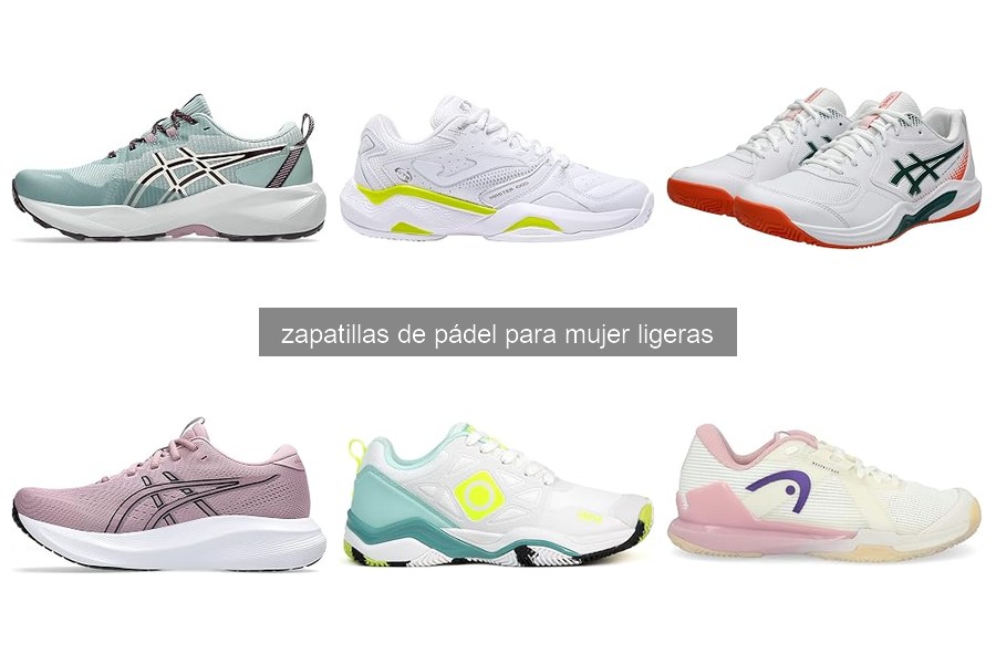 Mejores zapatillas de pádel ligeras para mujer en 2026