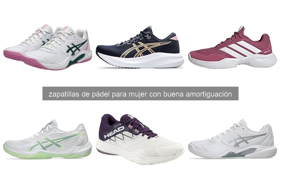 Mejores zapatillas de pádel para mujer con buena amortiguación