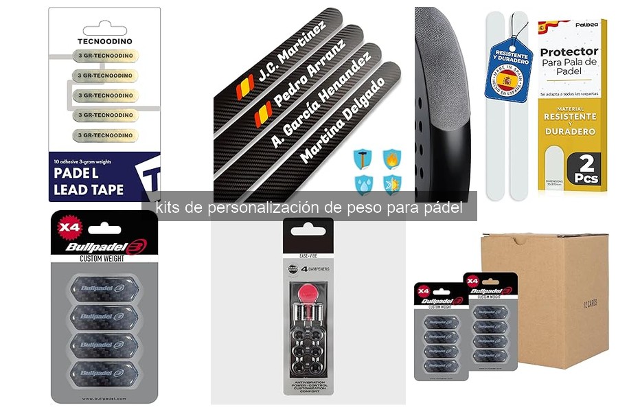 ¿Qué son los kits de personalización de peso para pádel?