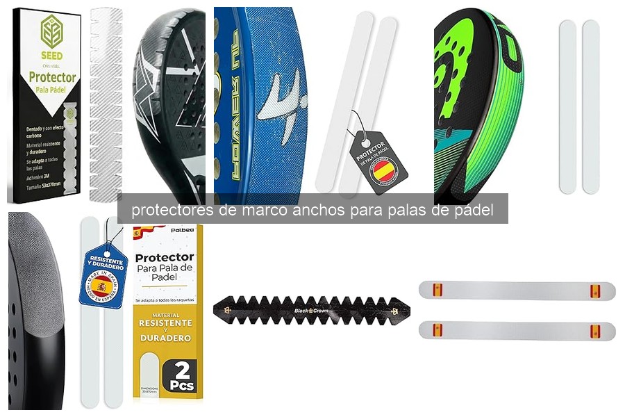 Qué son los protectores de marco anchos para palas de pádel