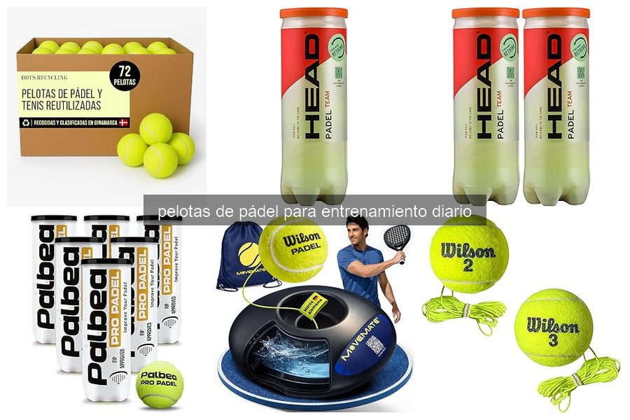 Tipos de pelotas de pádel para entrenamiento diario